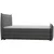 MID.YOU POSTELJA BOXSPRING 160 cm x 200 cm , tekstil srebrne barve