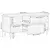 TV ormar s ladicama Crna 100 x 33 x 46 cm Čvrsto drvo manga