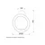 LUNA 260 Zidna lampa, 24W 3000K, Crna