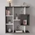 Hanah Home polica za knjige Yegane, 70,9 cm, antracit / bela