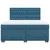 Vidaxl Box spring postelja z vzmetnico modra 180x200 cm žamet