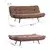 Atelier del Sofa Trosed na razvlačenje Misa Svetlobraon