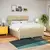 vidaXL Box spring postelja z vzmetnico krem 180x200 cm blago
