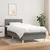 Vidaxl Box spring postelja z vzmetnico temno siva 90x200 cm blago