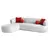 ATELIER DEL SOFA Ugaona garnitura Roma Left White