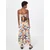 Womens satin midi skirt AOP magicmangoabstract