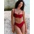 Mint Velvet Bikini hlačke temno rdeča