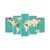 Wallity Set Slika 5MAPMDF-05, 5 Delova