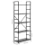 ModernHome loft regal sa 5 polica, crni