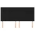 Uzglavlje Crno 180x5x118/128 cm Tkanina