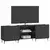 TV ormar Crna 150 x 31 x 52 cm Konstruirano drvo