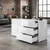 GENERIK Komoda Sam Remo – Corpus: White UV HG. Fronts: White UV HG (full lacquered), (5000486165)