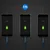 Remax Gition 3u1 pleteni USB-mikro USB / Lightning / USB-C kabel 2,8A 1,15M crni