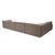Atelier del Sofa Ugaona garnitura Mora X-Oval-L1-O1-O1-R1, 320x235x69 cm, Smeđa