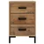 Vidaxl vidaXL Nočne omarice, komplet 2, 40x30x55 cm, masiven borov les