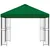 Gazebo 3 x 3 m Zelena Poliester i čelik 190 gsm