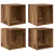 Set TV komoda Zidne 4 pcs Staro drvo 37 x 35 x 37,5 cm