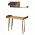 Hanah home Radni sto 100x81x60?cm Hrast-Tamnosivi