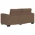 Vidaxl Dvosed kavč rjave barve 160x77x82 cm blago
