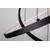 Rabalux Visilica sa daljinskim Beliza, 2 prstena, LED 75W, 3000-6500K, 60cm, Crna