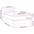 Vidaxl Box spring postelja z vzmetnico LED črna 100x200 cm blago