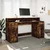 Radni stol s LED svjetlima boja hrasta 160x55x91 cm drveni