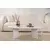 Nordure Klub sto Sable, 119x60x40cm, Beli