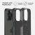 Premium ovitek Burga Tough Black Rock za iPhone 15 Pro Max