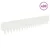 vidaXL Robovi trave 20 pcs 103 x 20 cm jeklo Bela