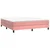vidaXL Box spring postelja z vzmetnico roza 180x200 cm žamet