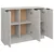 Komoda siva boja betona 90,5x30x70 cm od konstruiranog drva