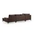 Atelier del Sofa Ugaona garnitura 90x90x155cm Braon