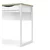 Bela pisalna miza Tvilum Function Plus, 110 x 48 cm