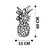 Wallity Zidna dekoracija Ananas-M120, 33x60 cm, 1.2 mm, Crna