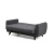 Atelier del Sofa Dvosed na razvlačenje Alkon 158x86x77cm Tamnosivi