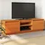 Vidaxl TV omarica voščeno rjava 140x35x40 cm trdna borovina