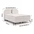 Bela boxspring postelja s prostorom za shranjevanje 200x200 cm Ornes – Ropez