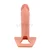Lovetoy – Silikonski strap-on z režo, 20 cm