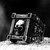 Prstan Calvarium Skull - SS8-782R black