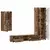 Set TV komoda Zidne FLORIN 3 pcs Staro drvo Konstruirano drvo