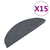 Den Samolepilne preproge za stopnice 15 kosov 65x26 cm sive