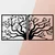 Wallity Zidna dekoracija Tree, 100x50 cm, 1.2mm, Crna