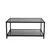 Hanah Home Klub sto 90x40x60?cm Sivo-Crni