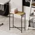 Hanah Home Klub sto 40x56x26cm Crno-Bež