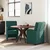 Blagovačke stolice s kotačima 2 pcs Tamnozelena 57 x 67 x 95 cm