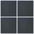 vidaXL Preproga ploščica Modro sivo 50 x 50 cm 4 pcs PP in Bitumen