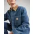 LEVIS  Prehoden plašč BERKLEY moder denim/brokat