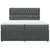 Vidaxl Box spring postelja z vzmetnico temno siva 200x200 cm blago