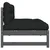 Srednja sofa sivi 120x80 cm od masivne borovine