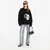 Pulover Off-White Script Shared Logo Emb Knit Crewneck UNISEX Black M